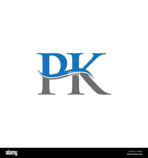 initial letter pk logo design vector template pk letter logo design
