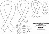 Cancer Template Quilling Printablee Ribbons sketch template