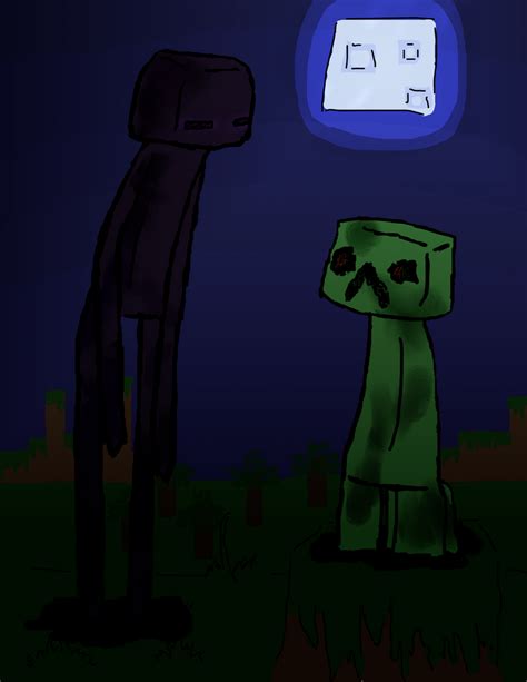 Enderman And Creeper By Cupcakeeevee On Deviantart