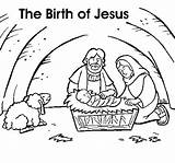 Jesus Birth Coloring Pages Birthday Printable Happy Christmas Drawing Nativity Clipart Born Colouring Baby Color Template Clip Getcolorings Print Card sketch template