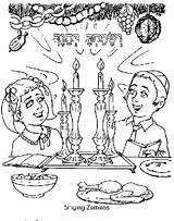 Coloring Jewish Pages sketch template