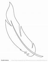 Plume Coloriage Feathers Doodle sketch template
