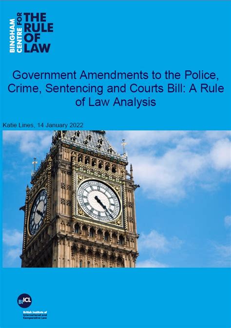 government amendments to the police crime sentencing and courts bill