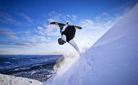 extreme snow snowboarding sports winter landscapes man mountains sky wallpaper