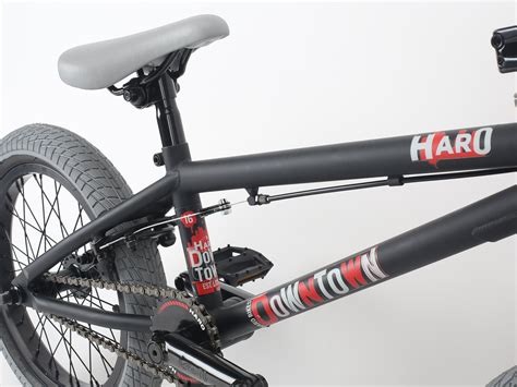 haro bikes downtown   bmx bike   matte black