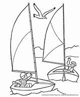 July Coloring 4th Pages Sailing Boat Fourth Sailboat Go Sheets Honkingdonkey Printables Holiday sketch template