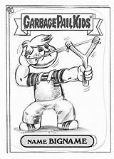 Garbage Pail Kids Preliminary Concepts Sketches Brand Series Engstrom Brent sketch template