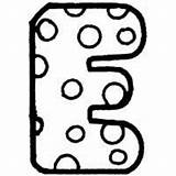 Letter Polka Dot Coloring Alphabet sketch template