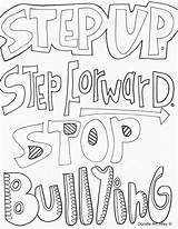 Bullying Coloring Pages Posters Anti Kids Colouring Activities Bully Doodle Stop Prevention Classroom Week Color Step Getcolorings Printable Kindness Alley sketch template