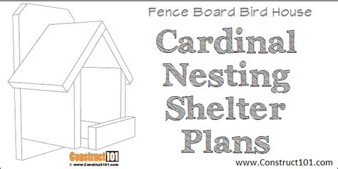 bird house plans    construct
