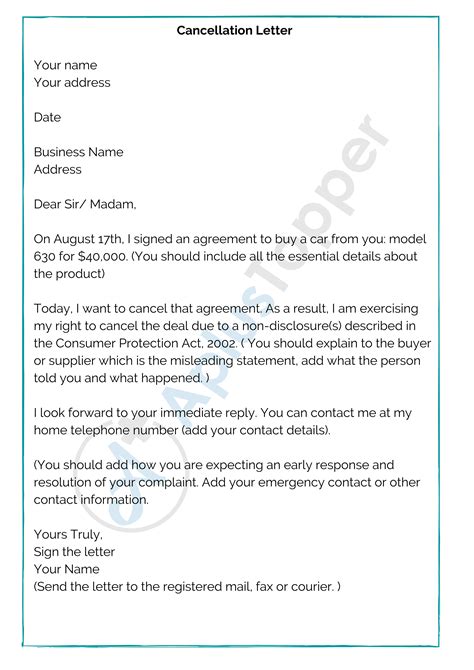 find class cancellation letter vyshowscom
