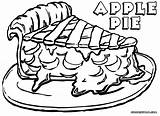 Pie Coloring Apple Pages Print Popular Colorings sketch template