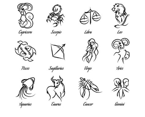 hand drawn astrological zodiac icons ~ icons ~ creative market