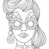 Coloring Pages Pop Girls Adult Sheets Arte Color Line Desenho Drawings Riscos Printable Recolor Visit Book Dover Publications Welcome sketch template