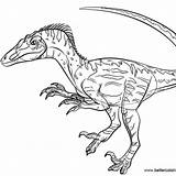 Baryonyx Jurassic sketch template