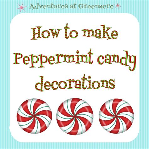 diy christmas decoration    peppermint candy decorations