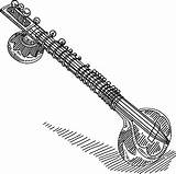 Sitar Drawing Vector Illustrations Clip Stock Istockphoto sketch template