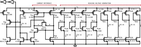 transistor level schematic   proposed current reference  scientific diagram