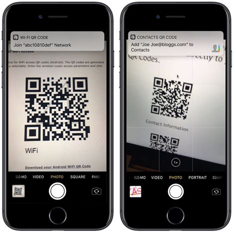iphone  scan qr codes   camera app  ios  macrumors