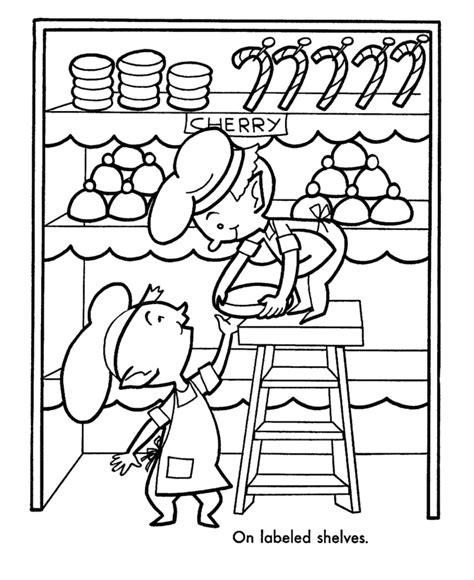 kitchen coloring pages coloring home