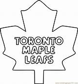 Toronto Maple Leafs Coloring Pages Logo Nhl Coloringpages101 Printable Getcolorings Color sketch template