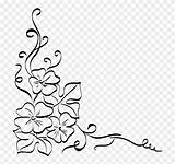 Flower Floral Corner Drawing Decorative Ornament Clipart Arts Garland Drawings Paintingvalley Pinclipart Transparent Clipartmag sketch template