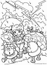 Coloring Rainbow Brite Pages Color Bright Printable Cartoon Character Kids Sheets Print Cartoons Hard sketch template