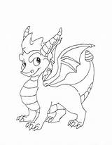 Spyro Coloring Dragon Pages Sheet Printable Getcolorings Color Popular sketch template