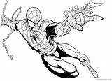Spiderman Coloring Coloring4free Pages Shooting Web Related Posts sketch template