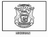 Michigan State Coloring Flag Pages Getcolorings Color Printable Getdrawings 65kb 464px sketch template