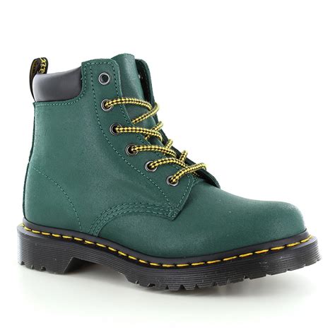 dr martens  hiker womens greasy suede ankle boots teal turquoise chicim