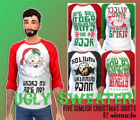 Sims 4 Cc S The Best Christmas Sweater For Men By
