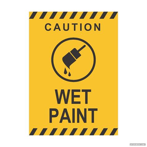 wet paint sign printable gridgitcom