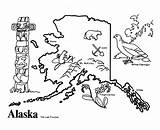 Coloring Pages Alaska Map Popular Coloringhome sketch template