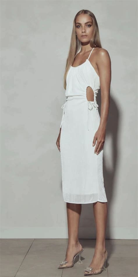 Kianna Natasha Dress White Size 12 The Volte