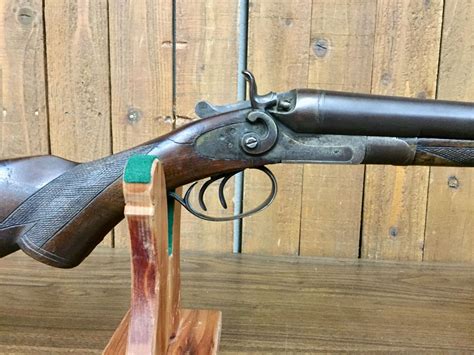antique keystone double barrel shotgun