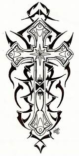 Cross Tribal Tattoo Designs Drawing Crosses Tattoos Clip Clipart Deviantart Cliparts Dragon Drawings Skull Tatoos Calf Clipartmag Clipartbest Battlefield Ornate sketch template