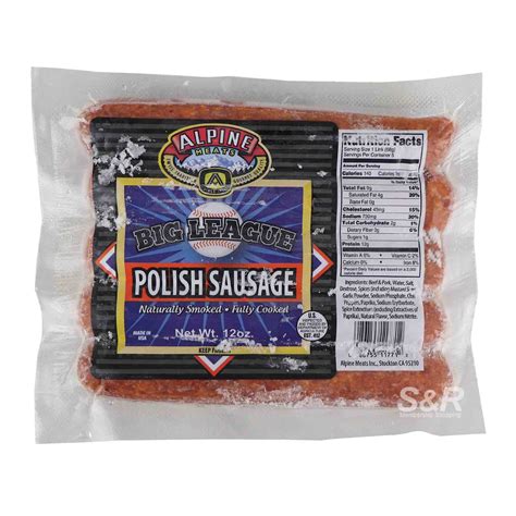 alpine meats big league polish sausage