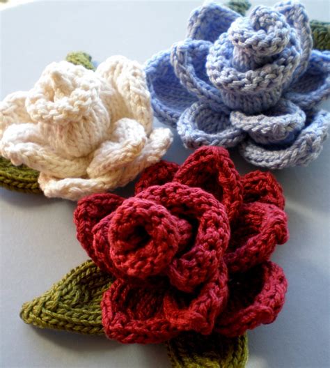 knit flower pattern a knitting blog