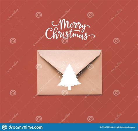 christmas envelope  greeting card stock photo image  letter