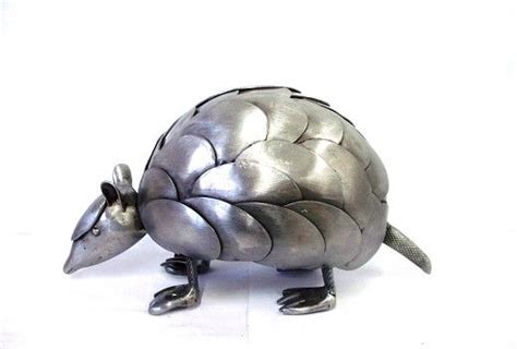 Stainless Steel Sculpture Of The Armadillo