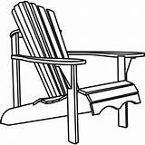 Chair Adirondack Clipart Clip Lawn Drawing Chairs Furniture Patio Line Back Rocking Veranda Cliparts Outside Porch Silhouette Getdrawings Flap Directors sketch template