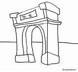 Arco Triunfo Triomphe Trionfo Colorear Desenho Coloritou Triomf Cdn5 Acolore Dibuix Federica Dibuixos sketch template
