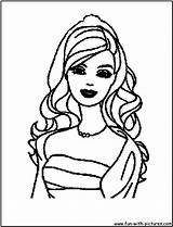 Barbie Coloring Face Pages Princess Printable Colouring Color Print Kids Getcolorings Popular sketch template