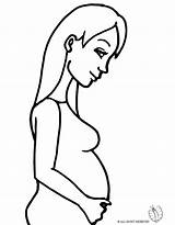 Pregnant Coloring Pages Mom Woman Getcolorings Color Getdrawings Printable sketch template