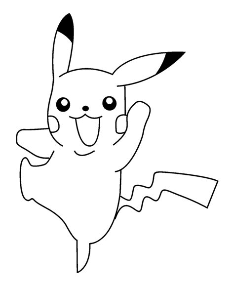printable pikachu coloring pages  kids
