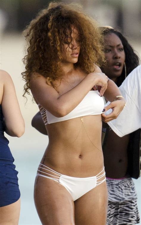 Kim Kardashian Rihanna Barbados Beach Babe