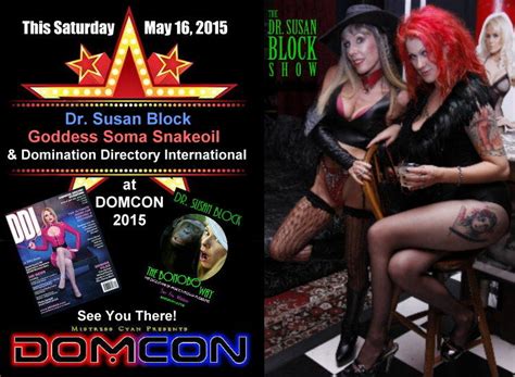 Dr Suzy At Domcon With Goddess Soma This Saturday Dr