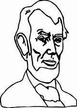 Coloring Lincoln Abraham President Just Abe Wecoloringpage Getcolorings sketch template