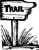 hiking trail clipart  illustration  hiking trail clip art vector